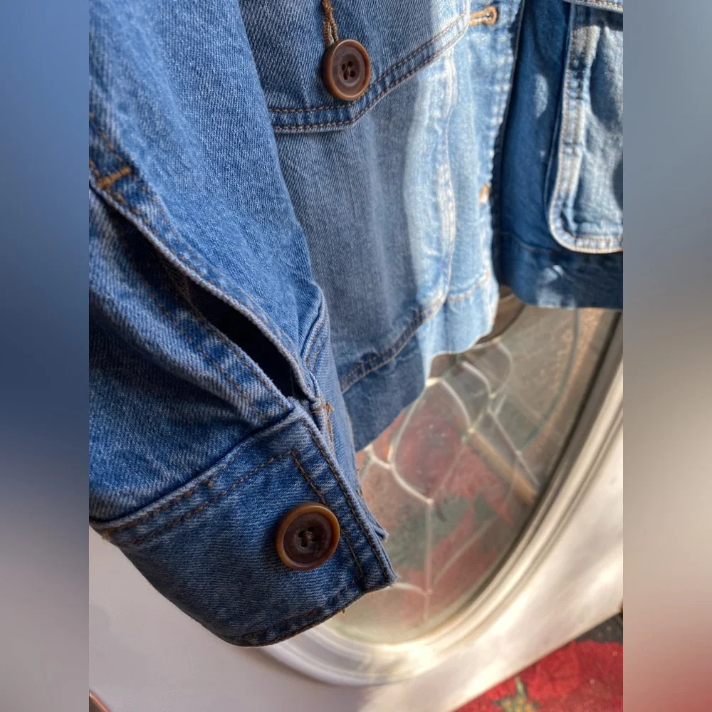 🆕 LOFT Denim Chore Jacket - M - *Runs Large* - Picture 8 of 12
